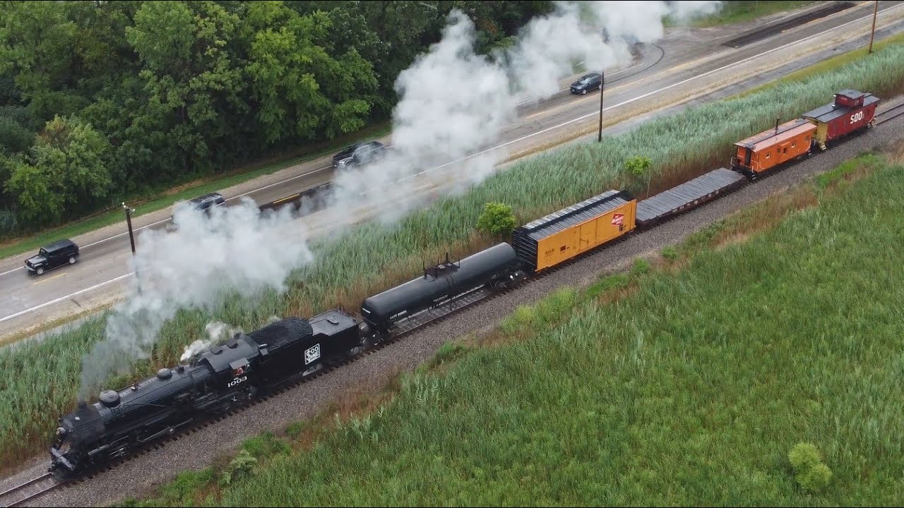 Soo Line 1003 Steam Train - Mainline Running