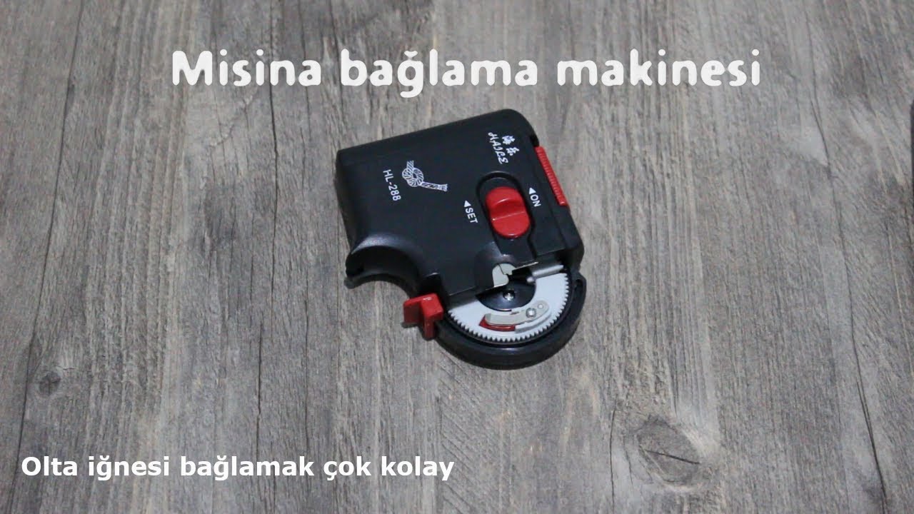 Olta için iğne bağlama makinesi