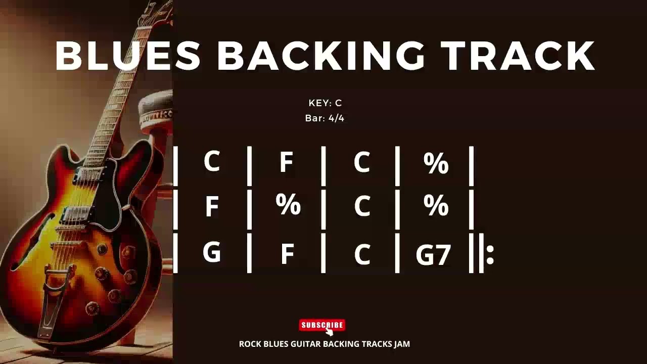 Urban Shuffle Blues Backing Track in C 130 BPM