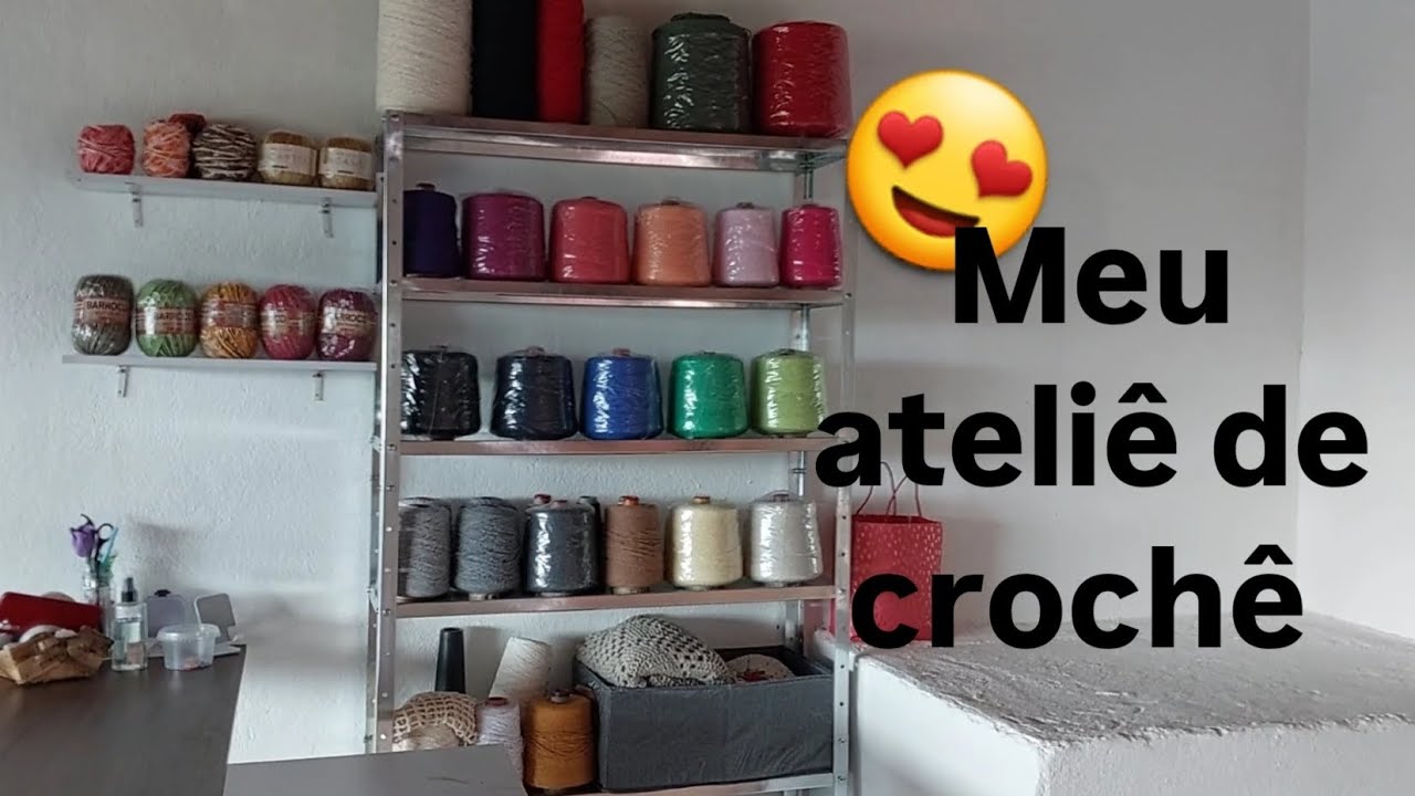 Montando meu ateliê de crochê do zero🙏🤩