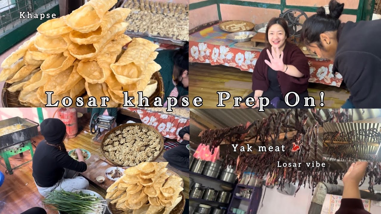 Prep khapse for Losar festival (Tibetan New Year)🌸