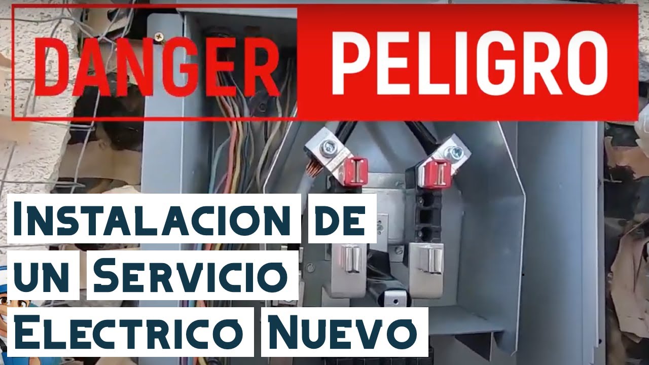 Instalacion de un Servicio Electrico, acometida aerea - Video #39