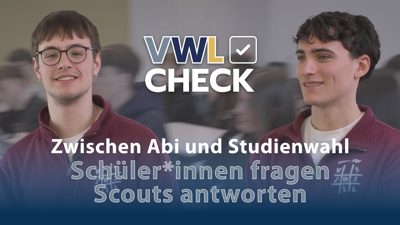 VWL oder BWL? 🤔 Auslandsstudium? 🌍 Jobs mit VWL? 💼 Sch&uuml;ler fragen, Mannheimer VWL-Scouts antworten!💡