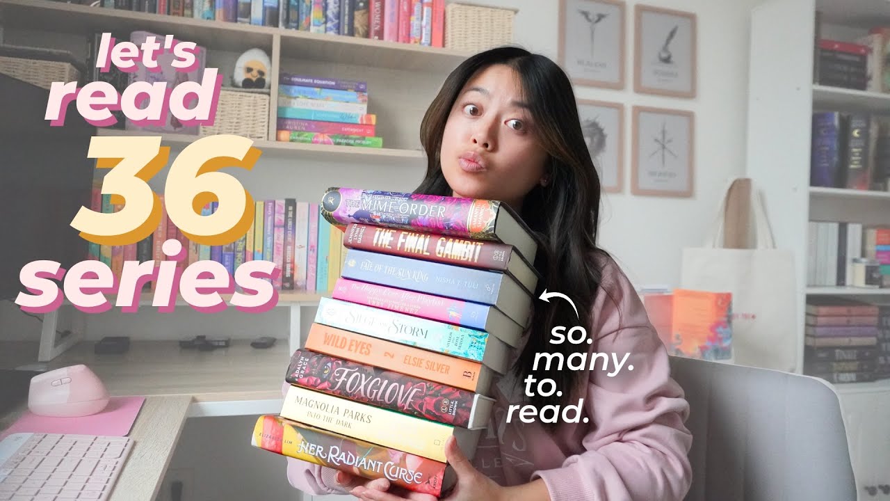 attempting to finish the 36 series I'm in the middle of (can I do it?) 📚👀