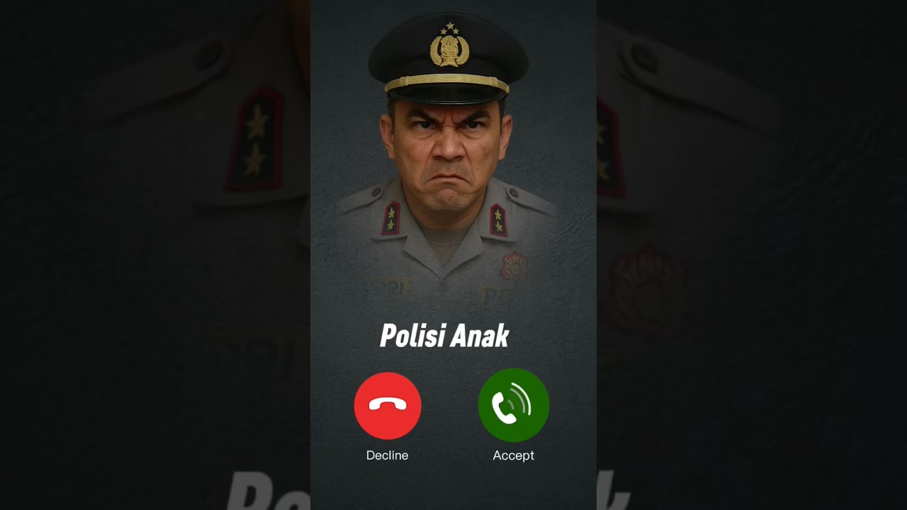 Awas polisi marah sama anak yang susah makan & main hp #polisi #ringtone #fypviral #bismillahfyp