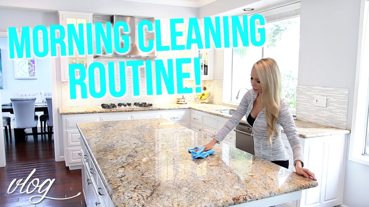 MY MORNING CLEANING ROUTINE!