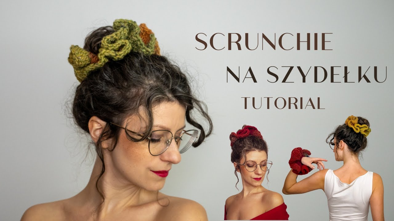 Jak zrobić gumkę big scrunchie na szydełku-  tutorial dla początkujących