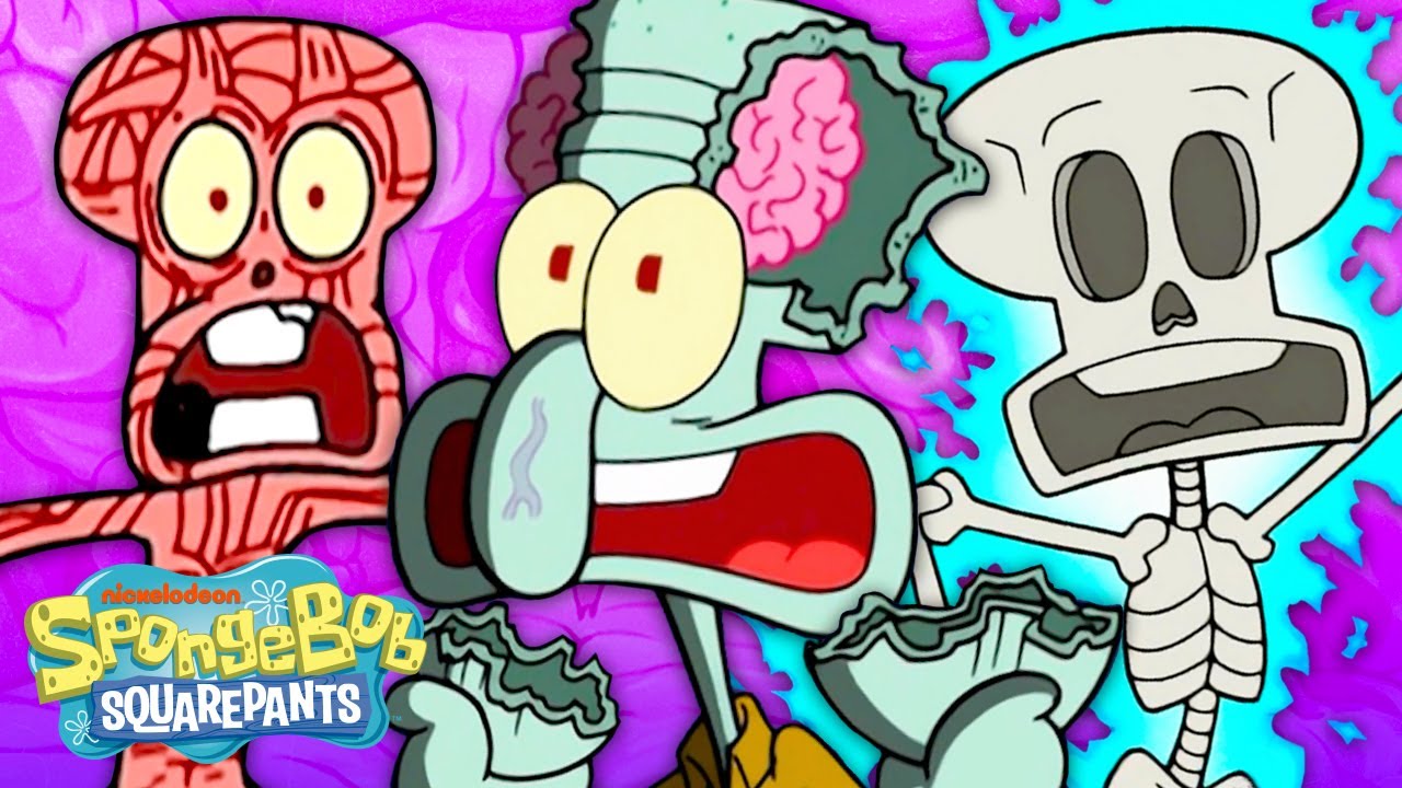Every Time We See Squidward&rsquo;s Insides 💀🦑 | SpongeBob