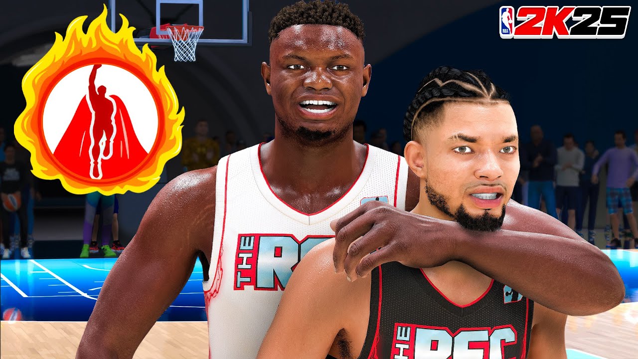 This ZION WILLIAMSON BUILD Is A BULLY In The RANDOM REC CENTER In NBA 2K25…