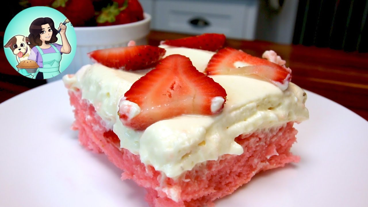 EASY Skinny Strawberry Cake 🍓🍰 Doctored Up Box Cake Mix Recipe  WW Friendly(Weight Watchers) Dessert