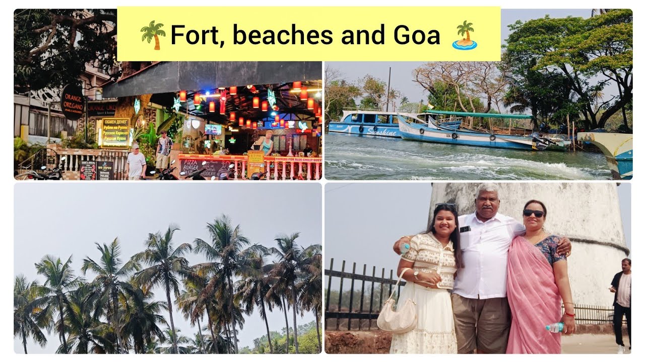 Day 3 at Goa🌸🩵 #bagabeach #vlog #aguadafort #aguadabeach #dinner