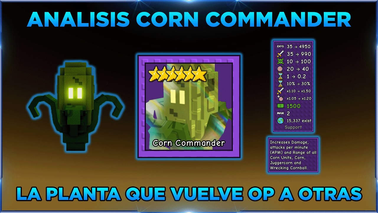 [SORTEO ACTIVO] EL CORN COMANDER VUELVE OP A TODOS LOS MAICES DEL JUEGO | ANALISIS COMPLETO EN GTD