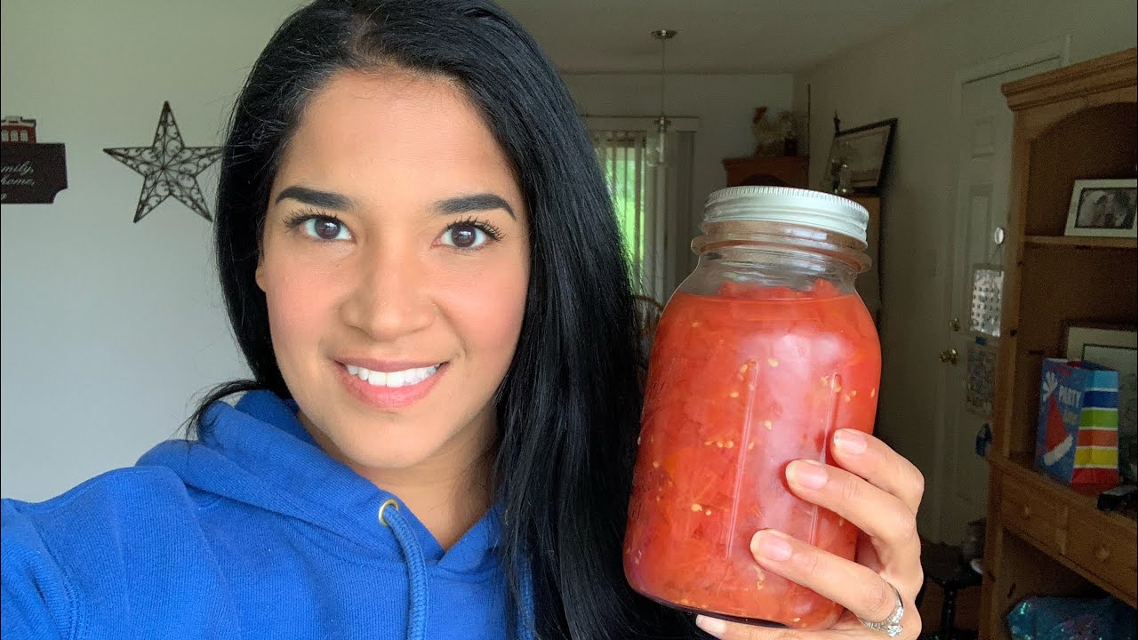Canning tomatoes with skins ON!