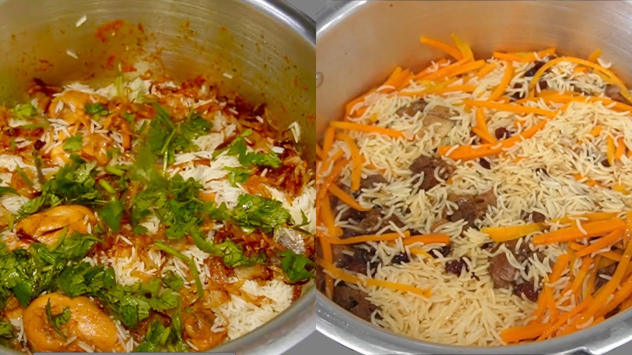 Qabili Pulao & Biryani In Pressure Cooker قابلی پلو و بریانی در دیگ بخار Ramadan Iftar Recipes