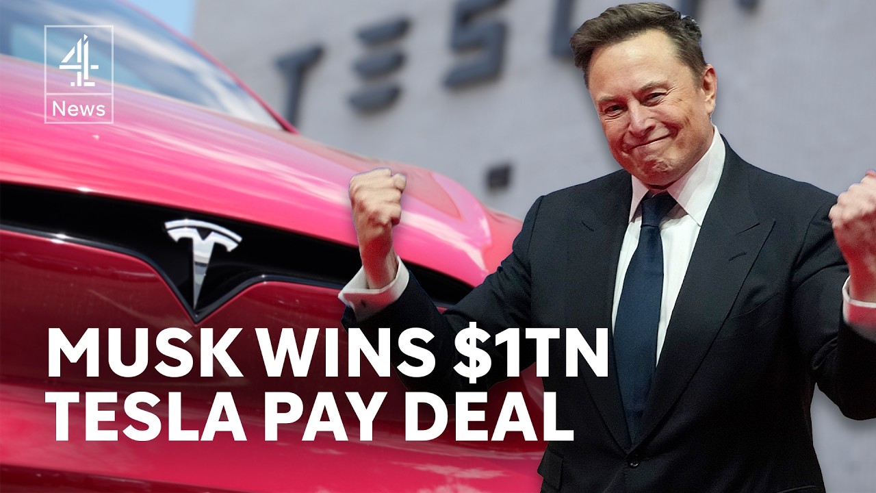 Tesla approves $1tn pay plan for Elon Musk