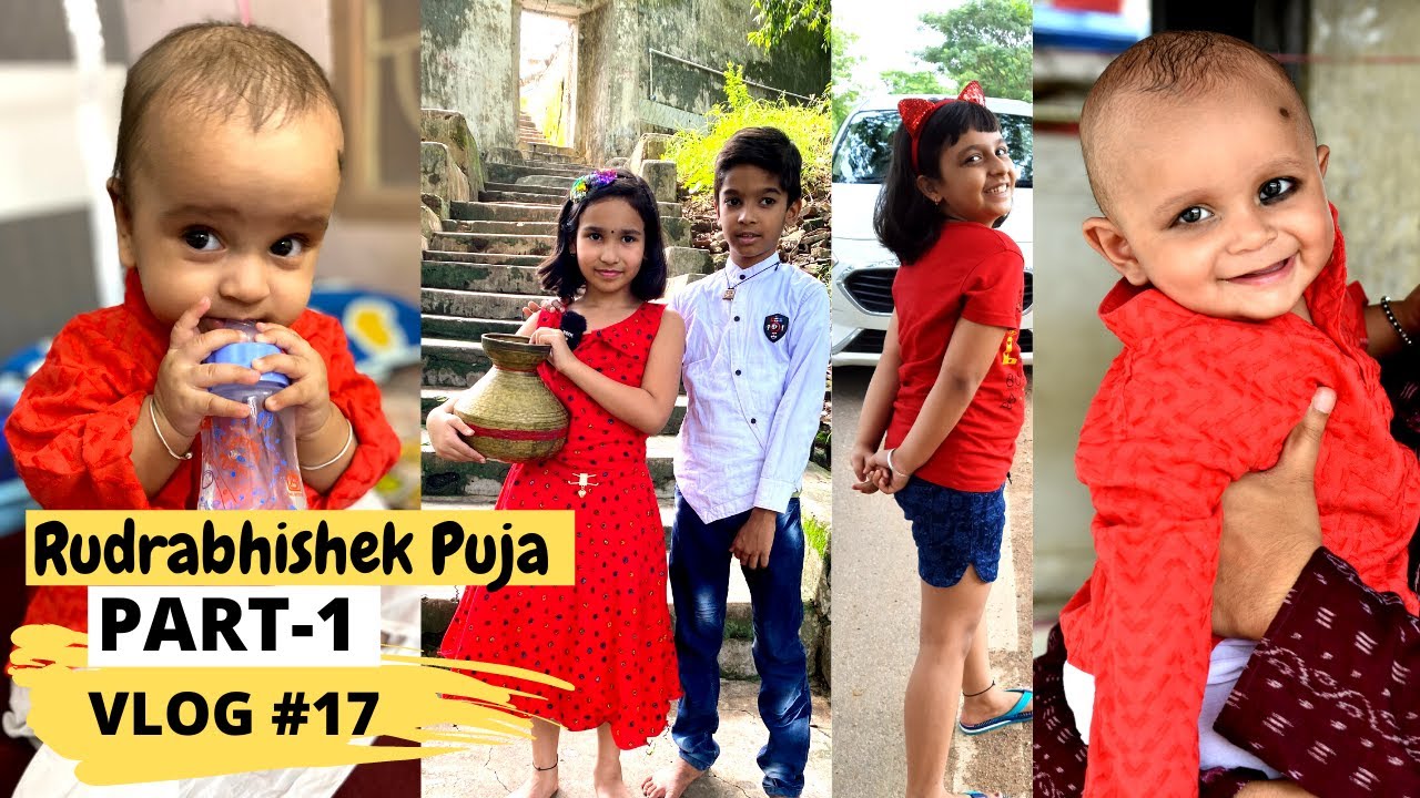 Rudrabhishek Puja part -1 / #VLOG 17 / Maa Chardei Temple, Binka /  #Aadyansh #learnwithpari