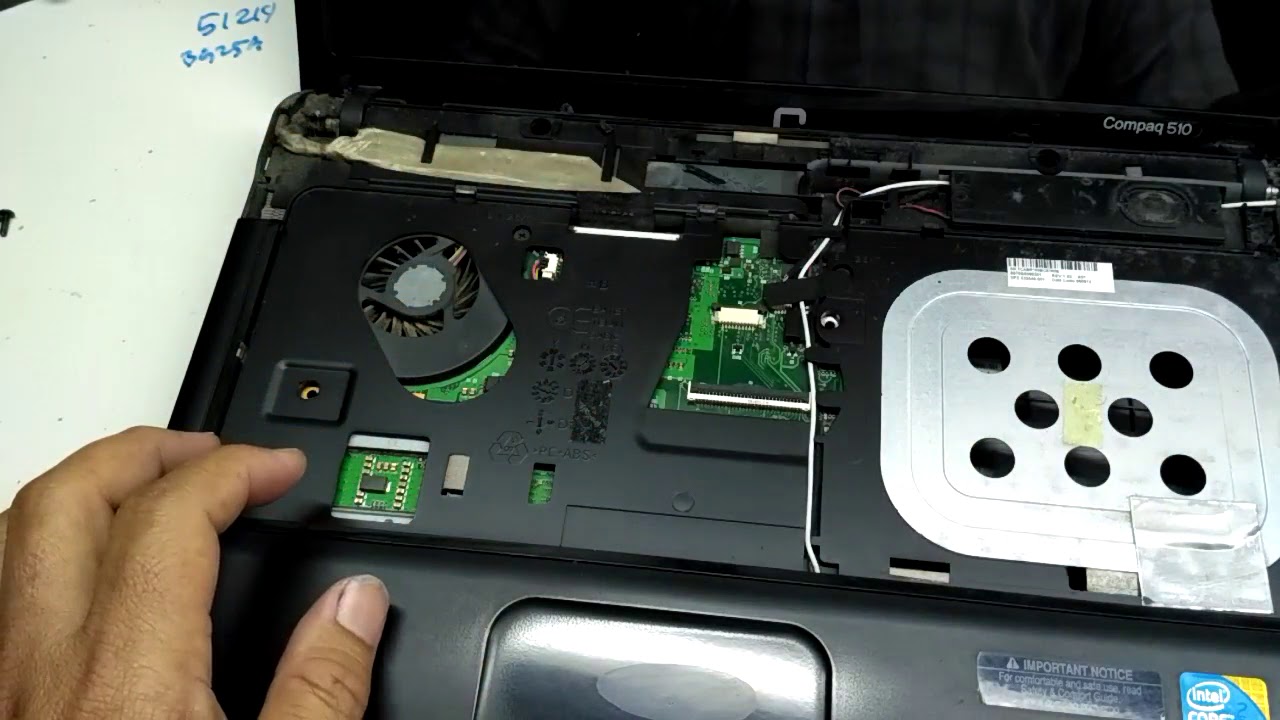 How to disassemble Compaq 510 laptop