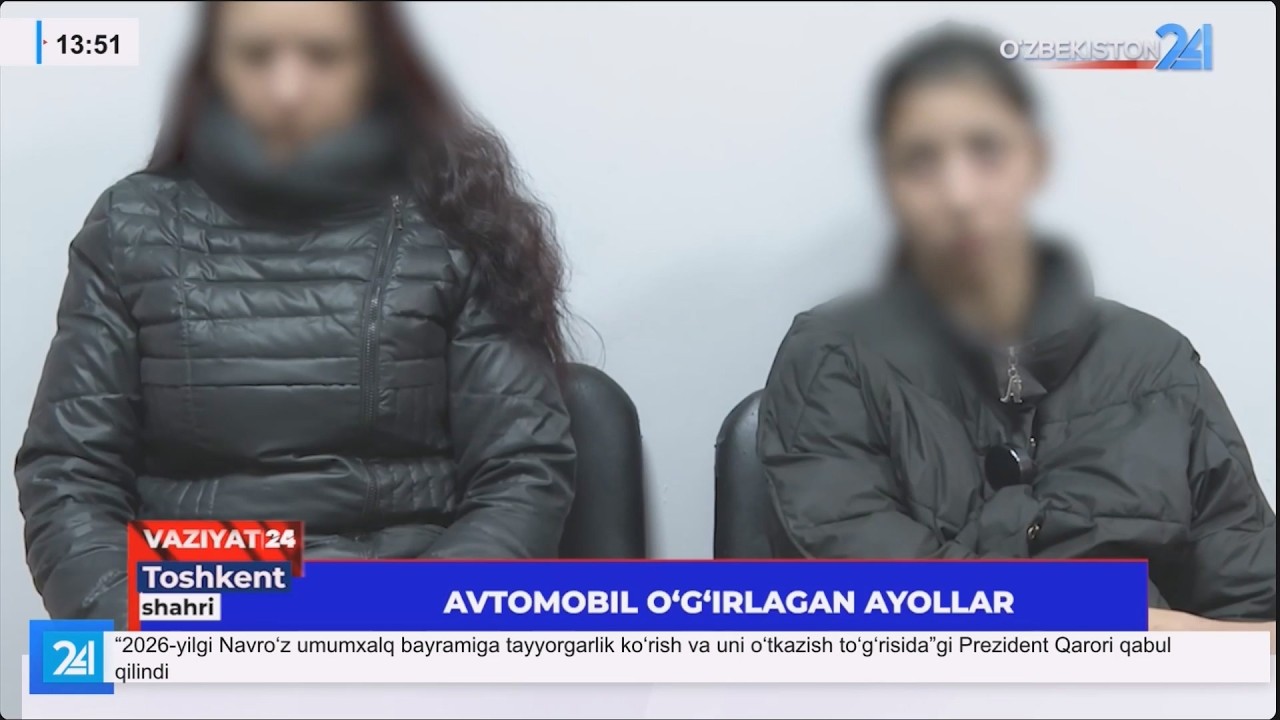 Avomobil o'g'irlagan ayollar (Toshkent)