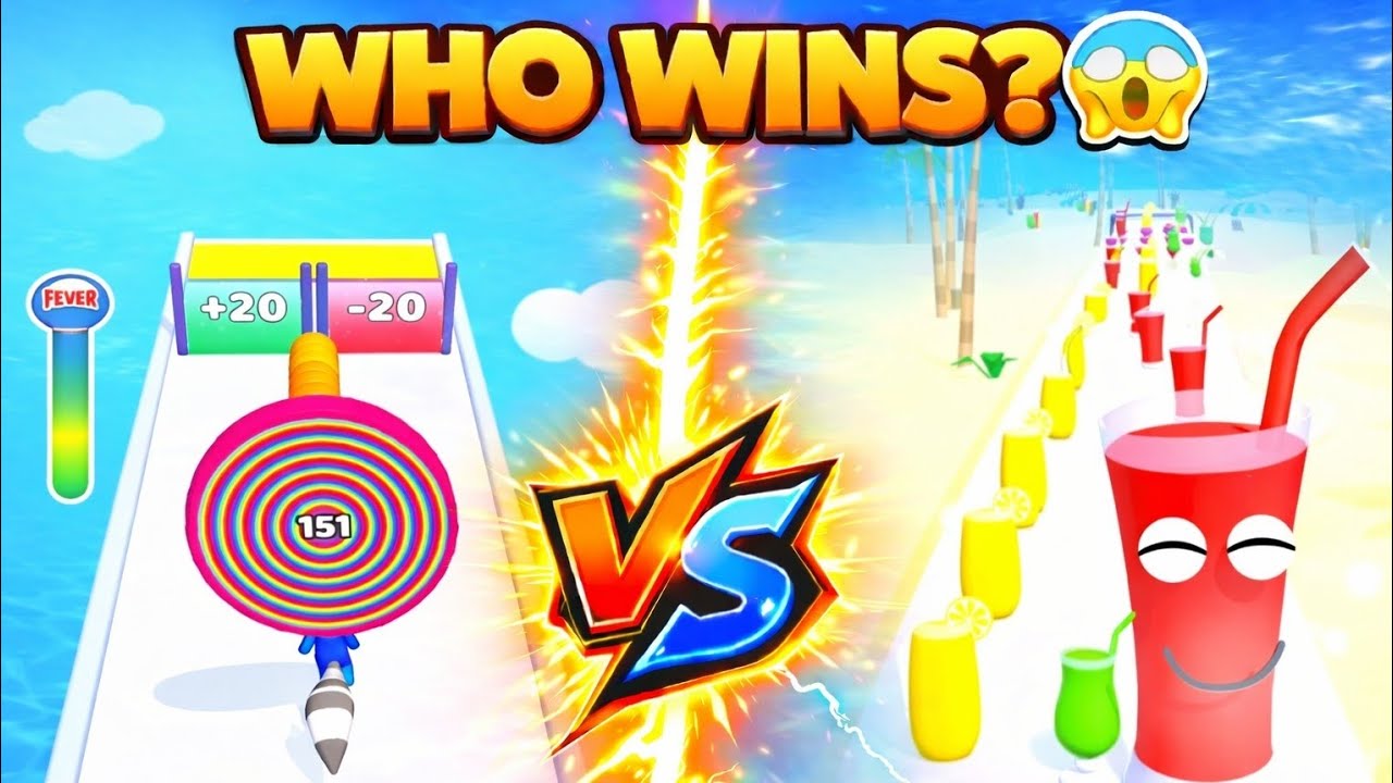 Layer Man vs Juice Run | Satisfying Runner Game Battle