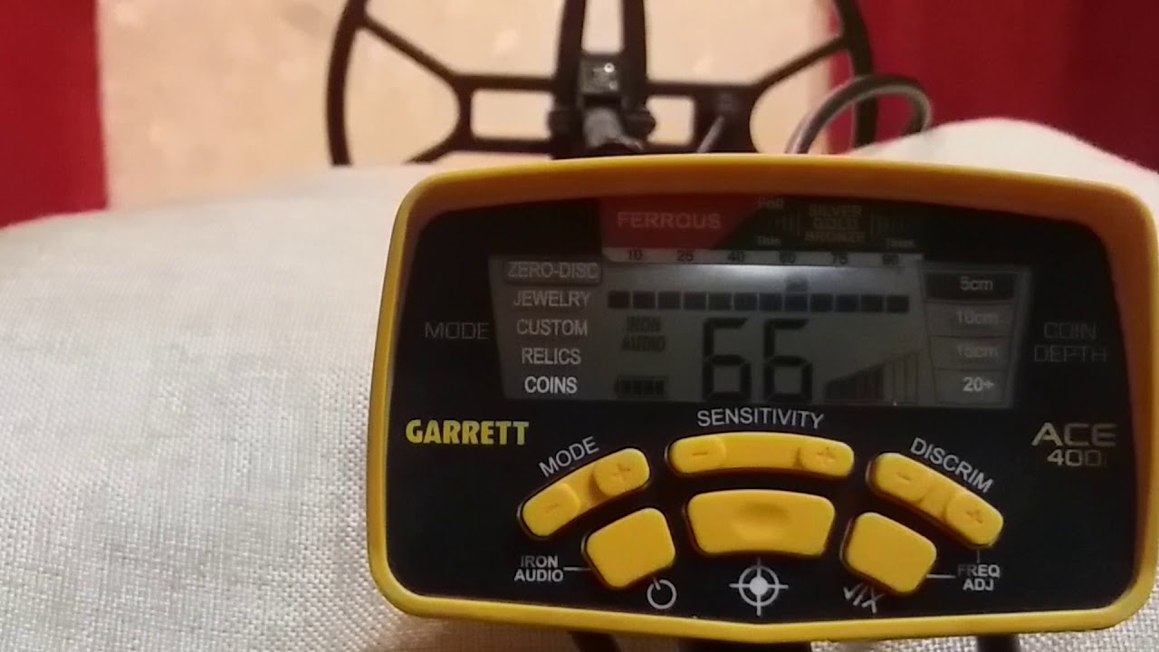 Катушки для Garrett ACE 400i сравнение по VDI шкале.