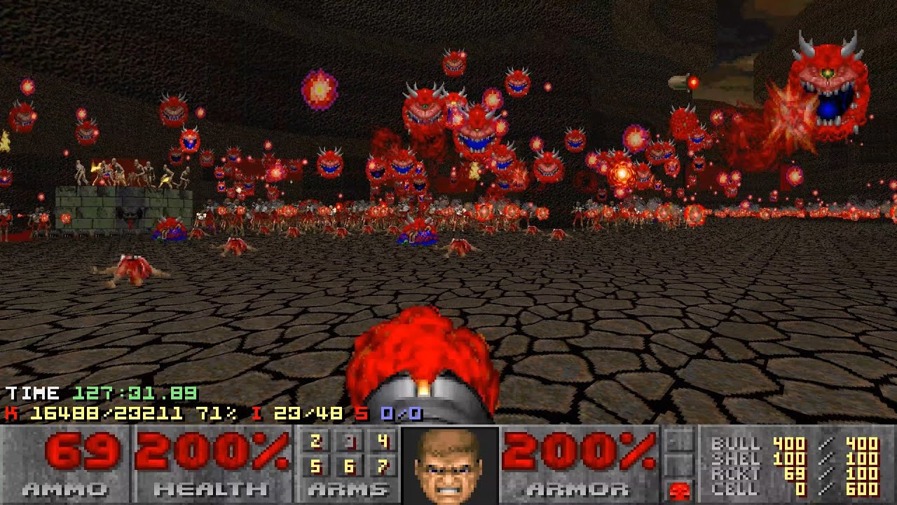 Doom II: Okuplok Slaughter Map UV-Fast No Hit Run in 2:45:20 [TAS]