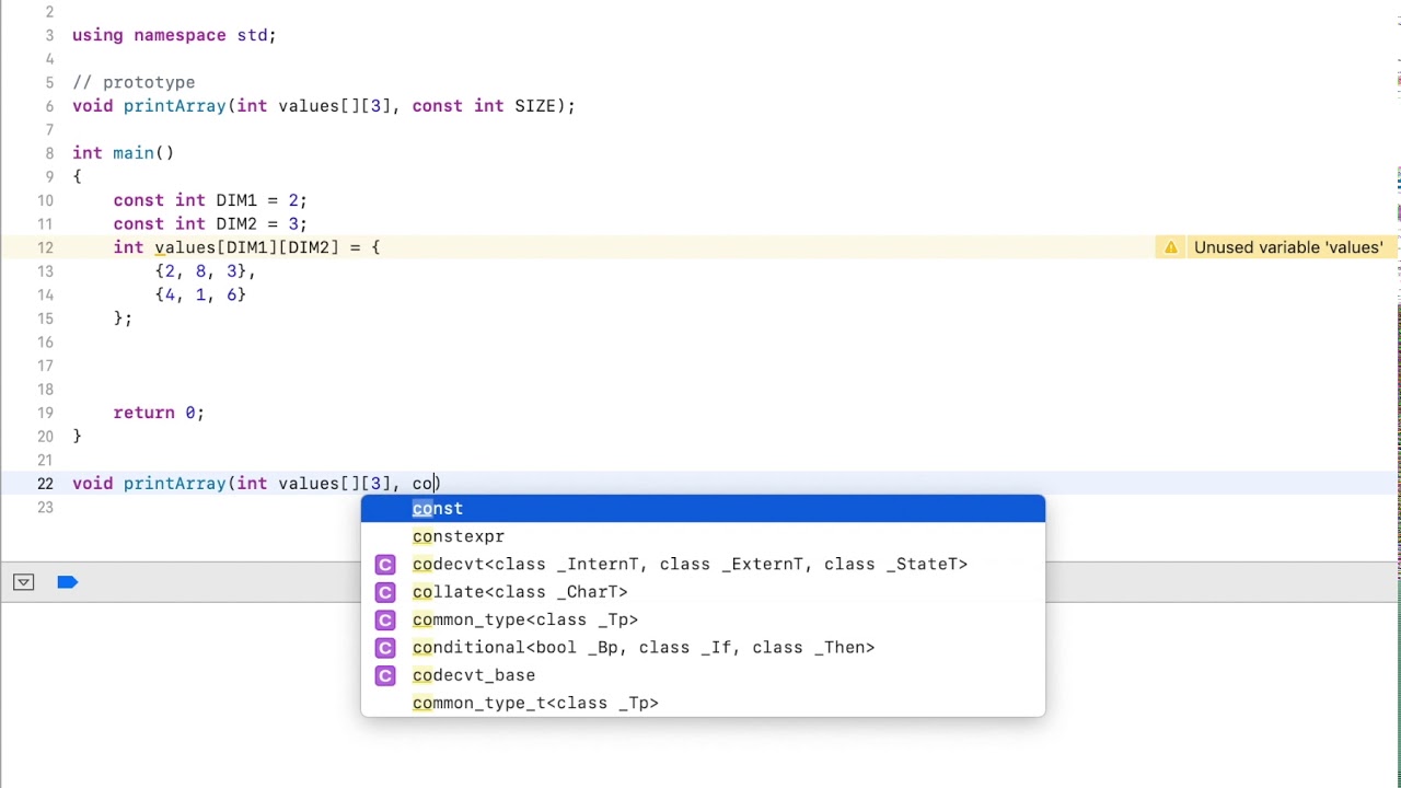 C++ Tutorial: Passing a Multi-Dimensional Array to a Function