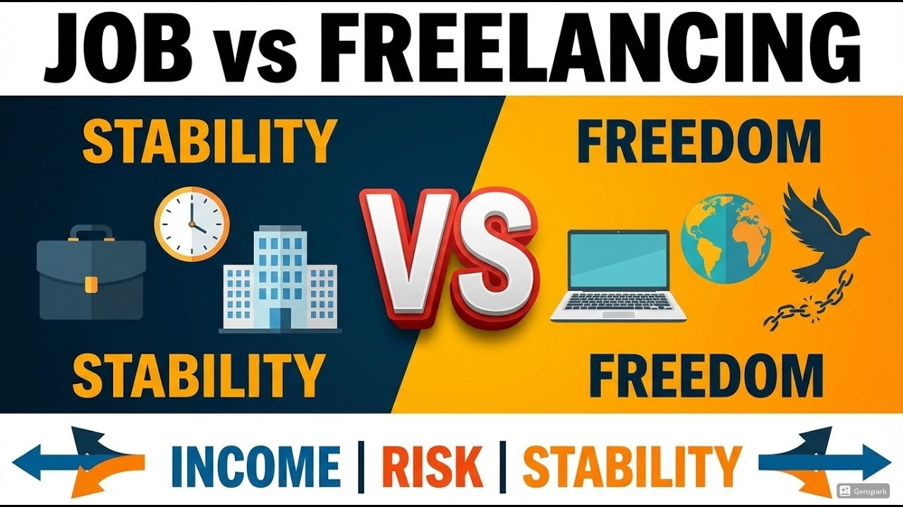 Job vs Freelancing – Income, Risk & Stability Comparison