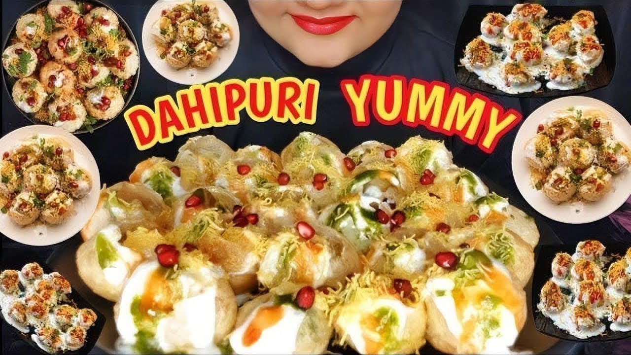 INDIAN MUKBANG 🇮🇳 EATING DAHIPURI || @Kiafoodie23  #asmr #food 