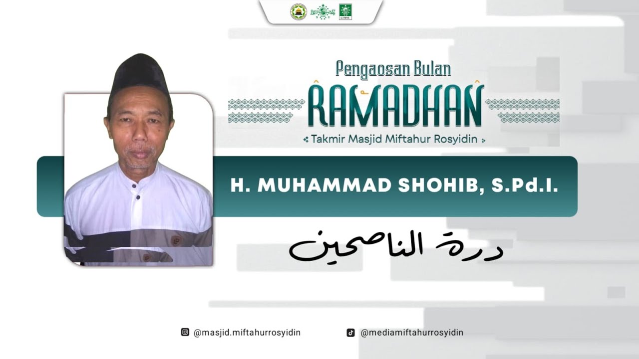 🔴 LIVE #18 NGAOS SORE H. M SHOHIB, S.Pd.I. (DURROTUN NASIHIN) | 18 RAMADAN 1447 H