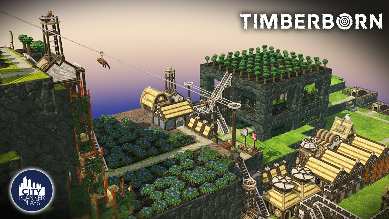 Vertical Farms, Ziplines, & Tunnels in Timberborn!?