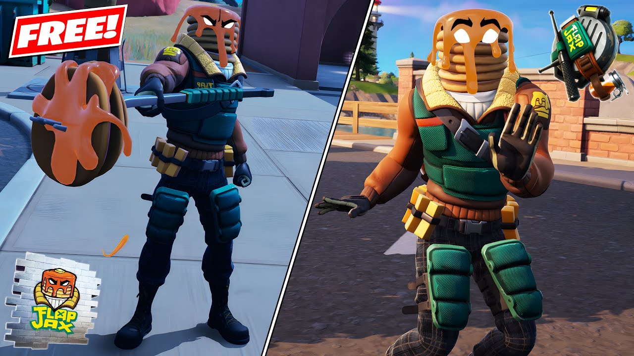 *NEW* FREE Major Mancake Skin Gameplay! Fortnite x Fall Guys