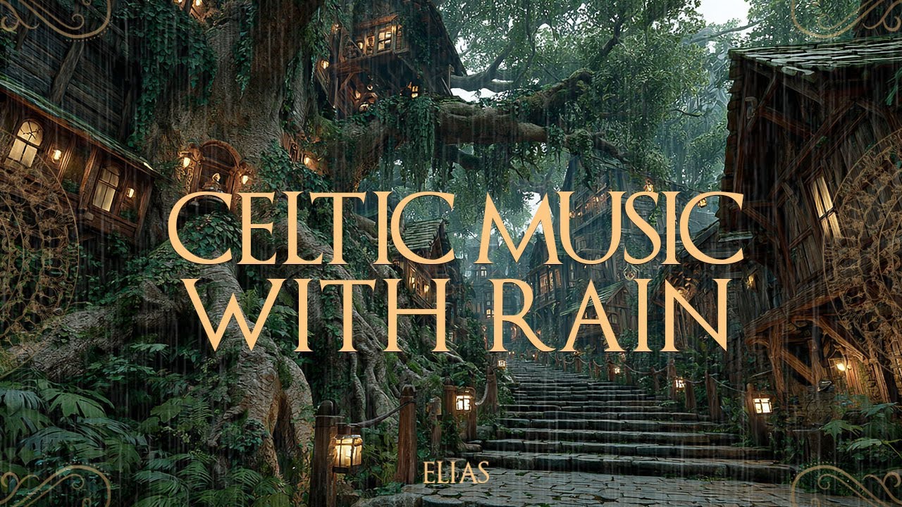 Celtic Music with Rain – Medieval Instrumental Ambience for Studying, Calm Mind & Focus