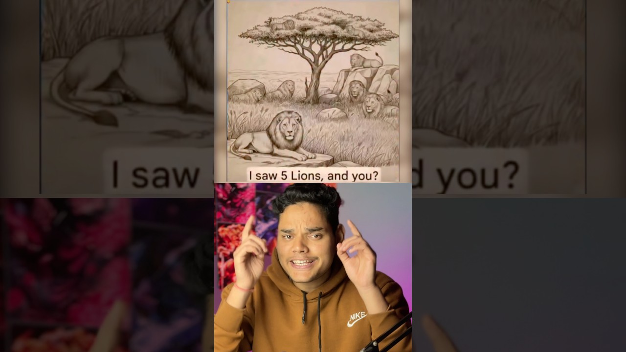 I saw 5 Lions, & you ?🤔 