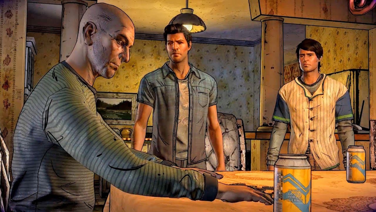 David and Javier Play Dominoes with Their Dad Salvador Garcia (Walking Dead | Telltale Games)