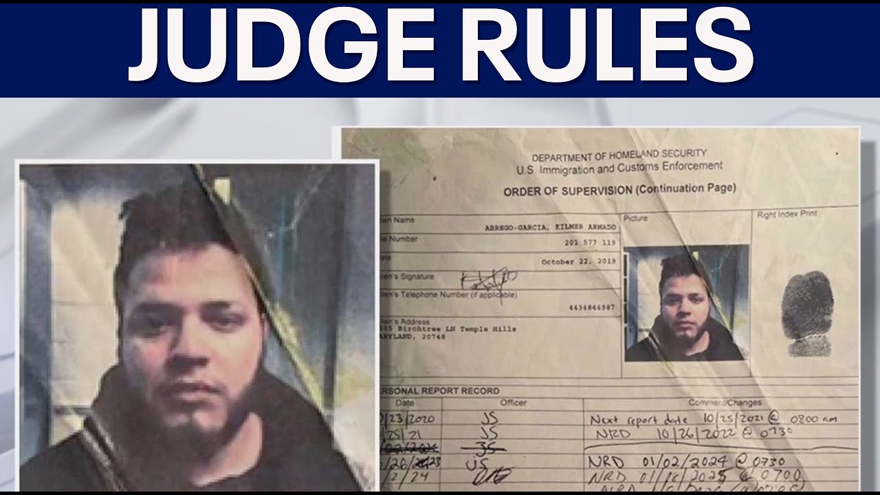 Judge rules that the Trump administration must return Maryland father deported to El Salvador
