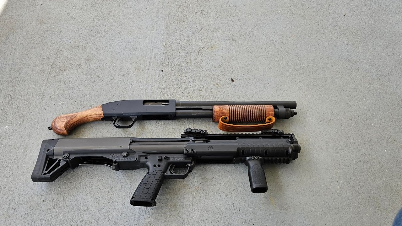 Mossberg Shockwave vs. Keltec KSG 12 guage comparison