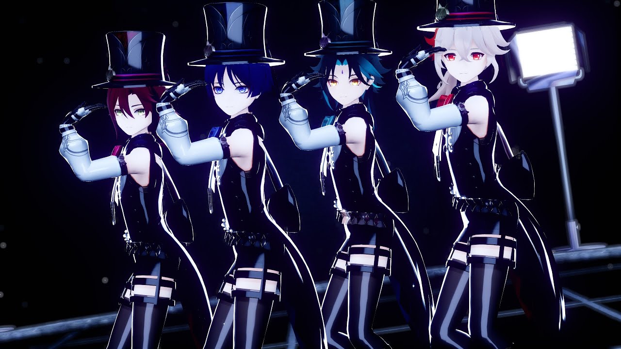 【MMD】【1440p,60fps】next level 魈、流浪者、楓原萬葉、鹿野院平藏【camera DL】