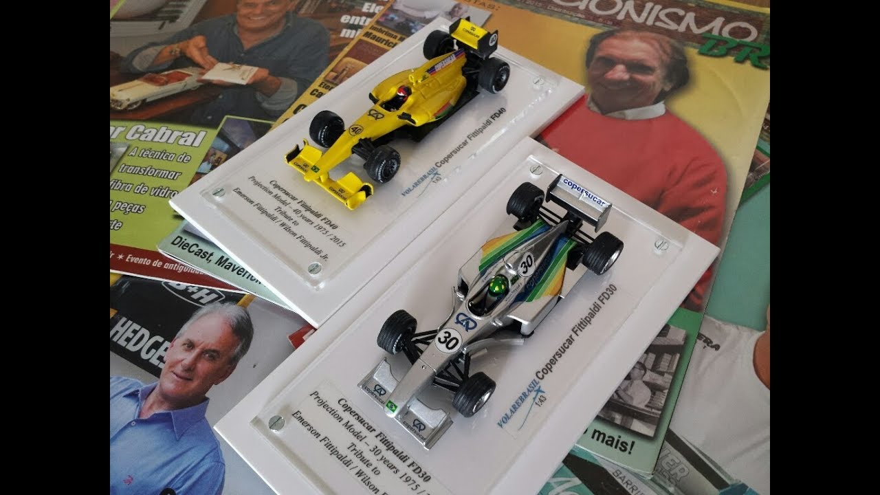 COLEÇÃO COMPLETA MINIATURAS F1 EQUIPE COPERSUCAR SKOL FITTIPALDI