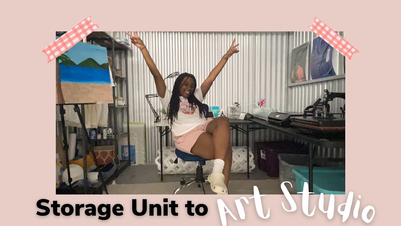 Turning a 10x10 Storage Unit Into My Art Studio/Office Space | ENTREPRENEUR  LIFE