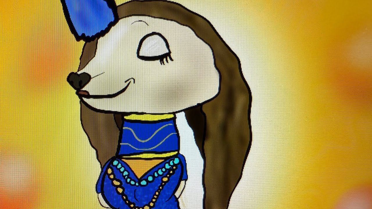 Drawing Afghan Hound from the Masked Singer Season 11