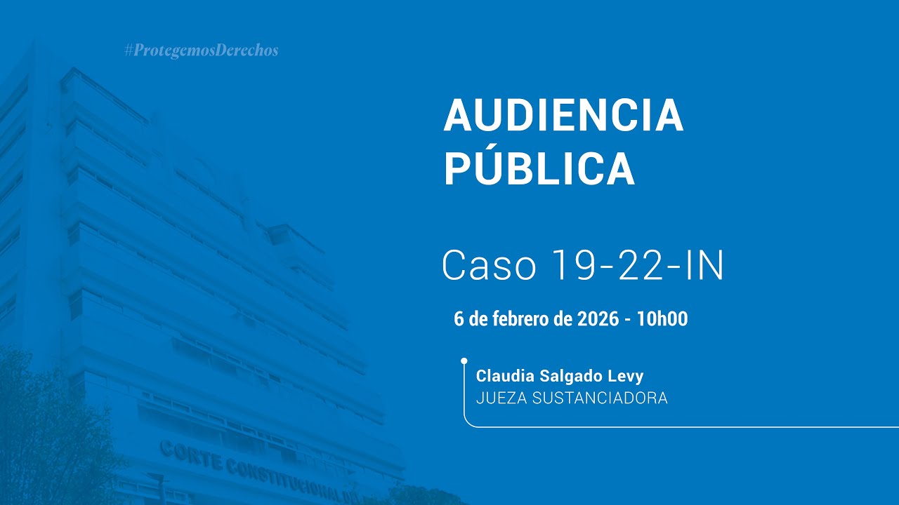 Audiencia Pública Caso No. 19-22-IN