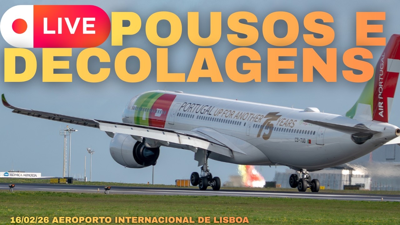 🔴AO VIVO: Pousos e Decolagens no Aeroporto de Lisboa (LIS) - Spotting ✈️