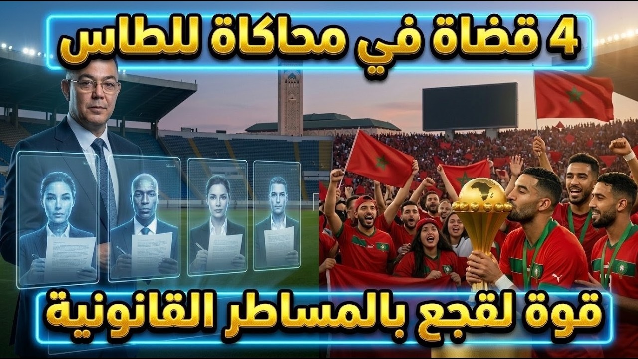 4 قضاة في محاكاة للطاس قوة لقجع بالمساطر القانونية