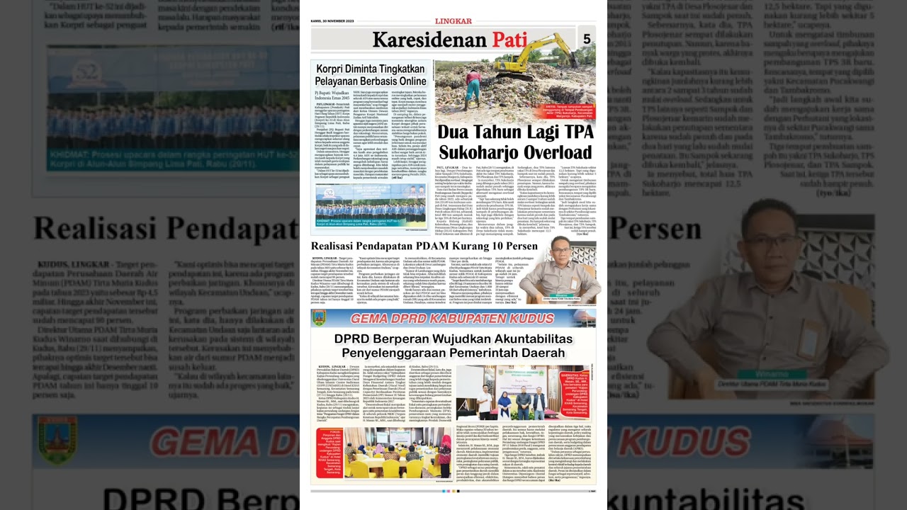 KABAR JATENG HARI INI || KORAN LINGKAR