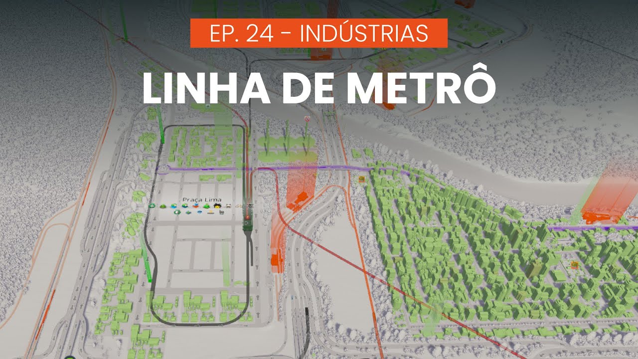 Como eu faço minhas linhas de Metrô! | Cities: Skylines Indústrias | S2E24