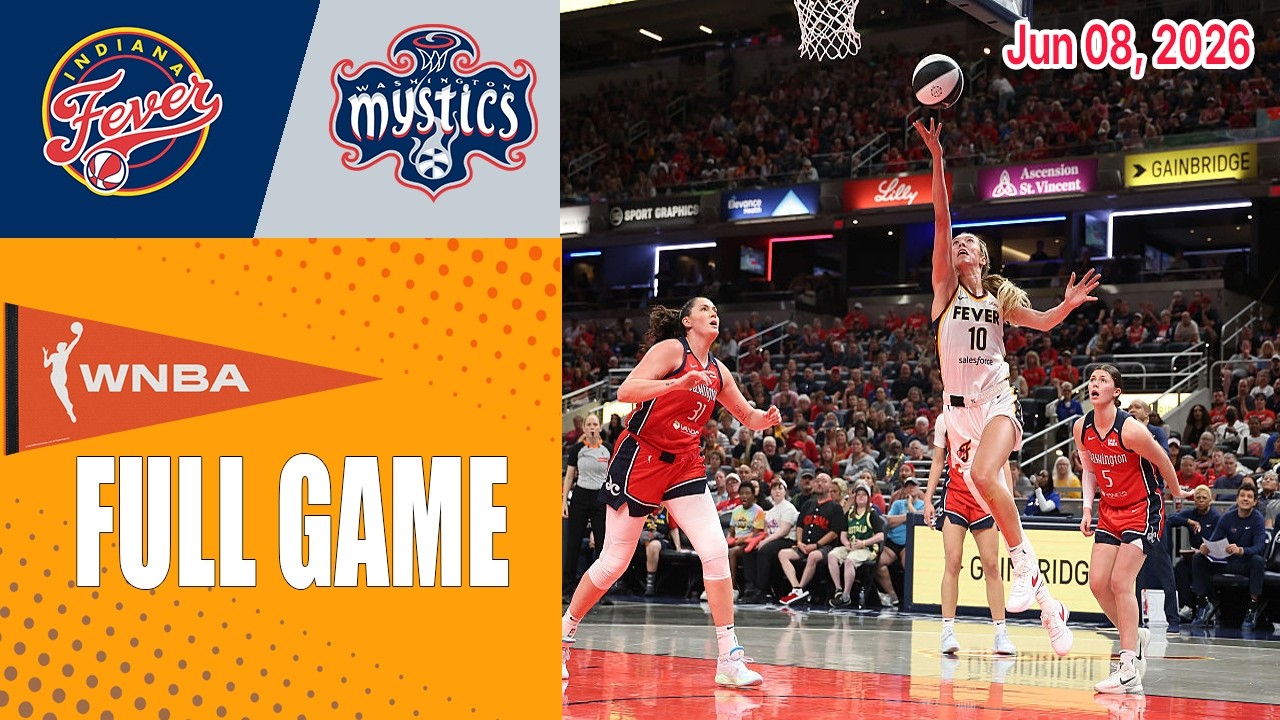 Indiana Fever &mdash; Washington Mystics | Полный обзор матча | 8 июня 2026 г. | WNBA Commissioner's Cup