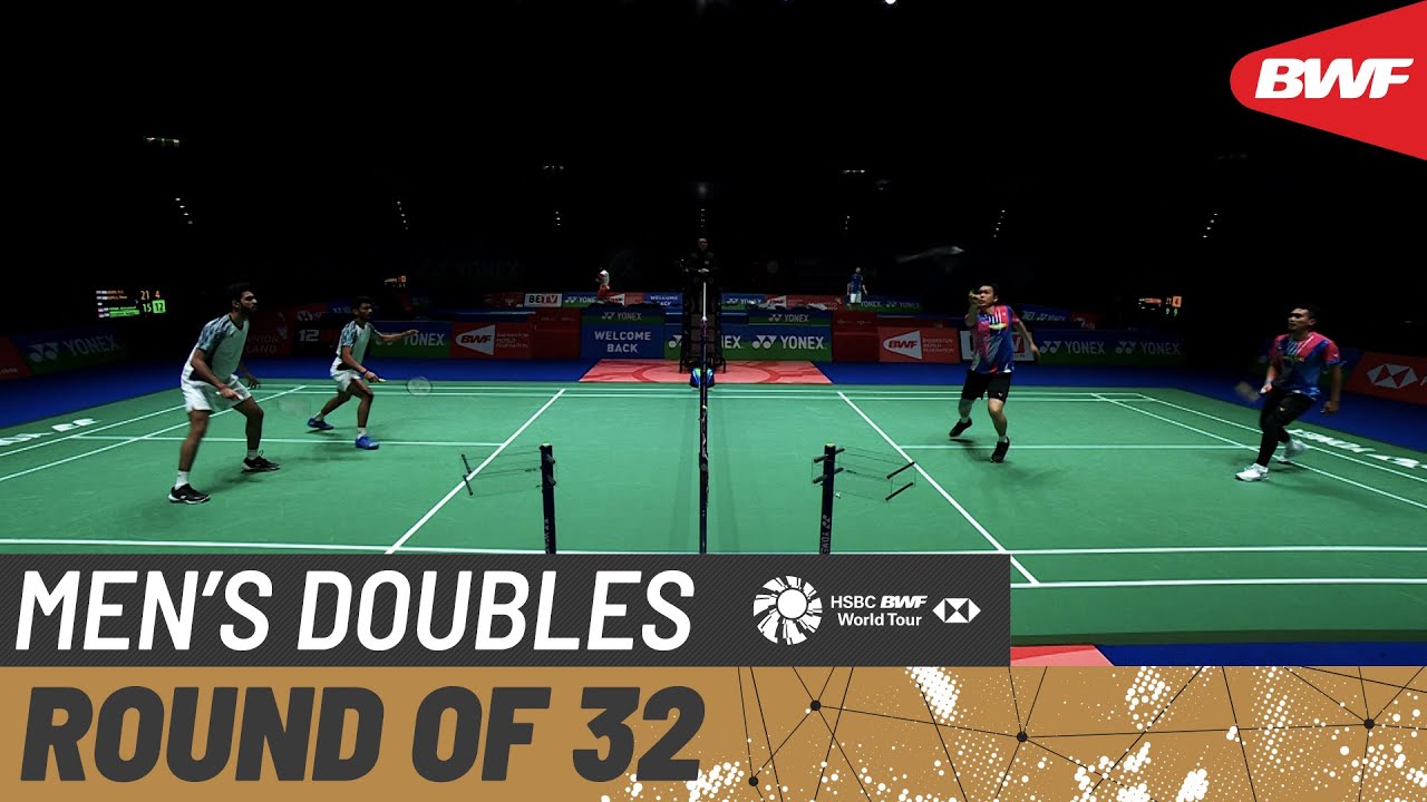 YONEX All England Open 2022 | M.R. Arjun/Kapila (IND) vs Ahsan/Setiawan (INA) [2] | Round of 32