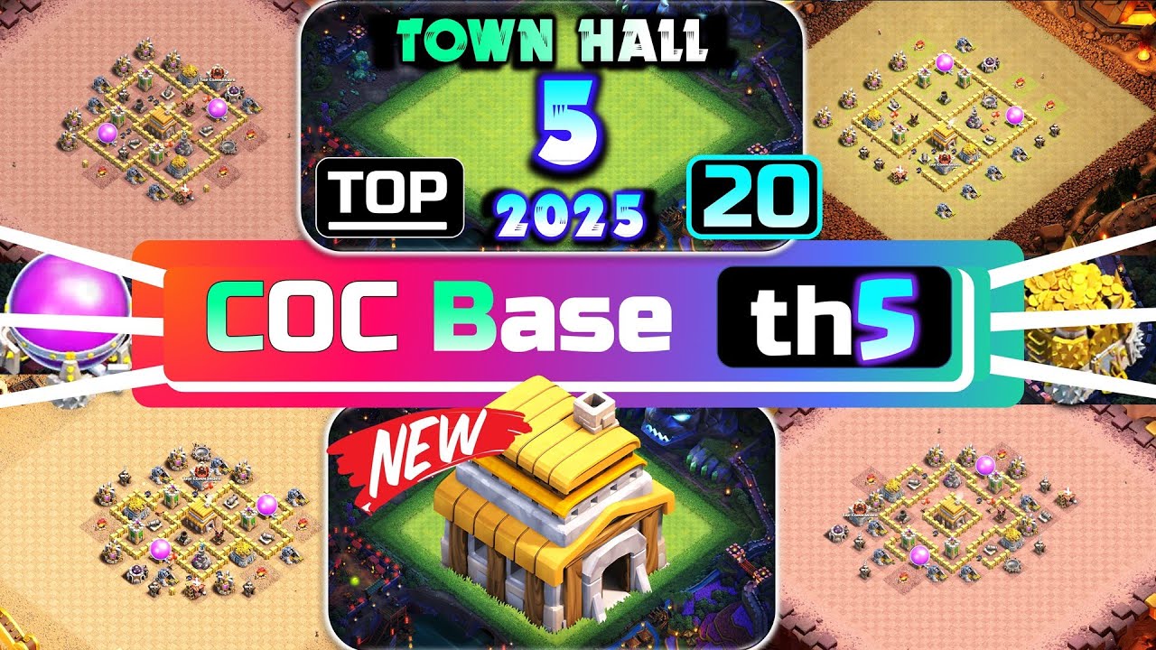 TOP 20! Town Hall 5 (TH5) Base Layout + Copy Link 2024 | Clash of Clans