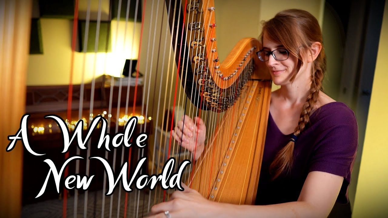 A Whole New World - Aladdin (Harp Cover)