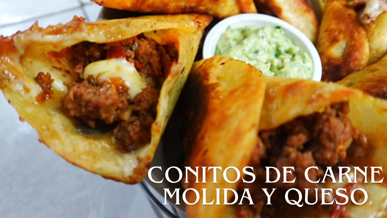CONITOS DE CARNE MOLIDA Y QUESO